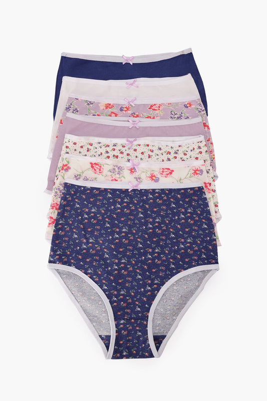 Pack of 7 Colored Full Brief Panties