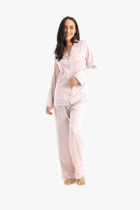 Classic Plain Pyjama Set - Carina - كارينا