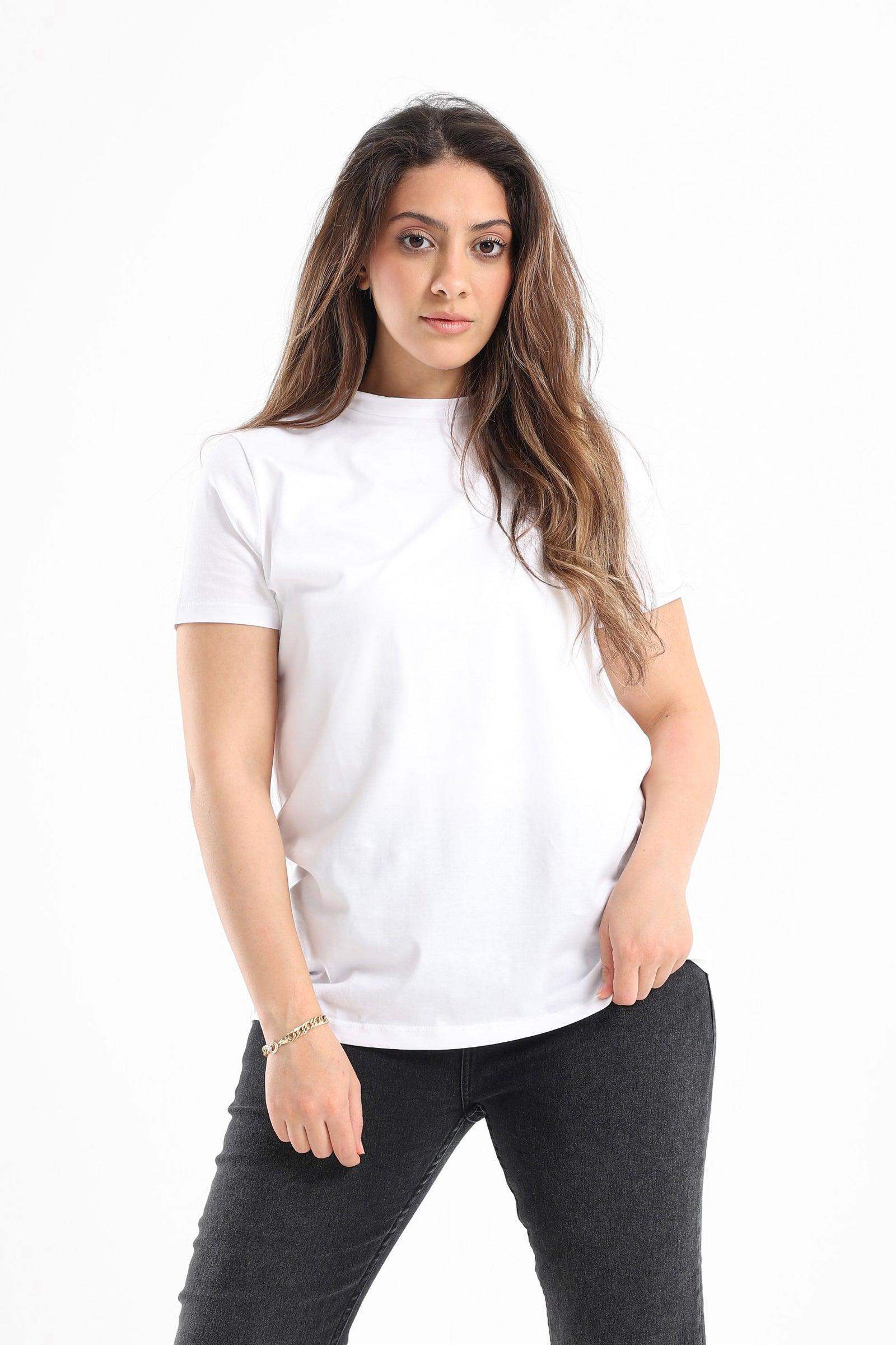 Cotton High Neck T-Shirt - Carina - كارينا