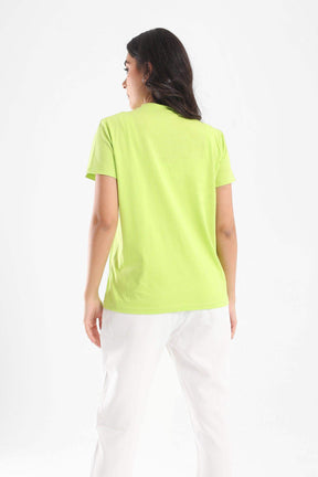 Cotton High Neck T-Shirt - Carina - كارينا