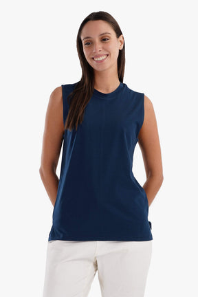 Cotton Soft Sleeveless T-Shirt - Carina - كارينا