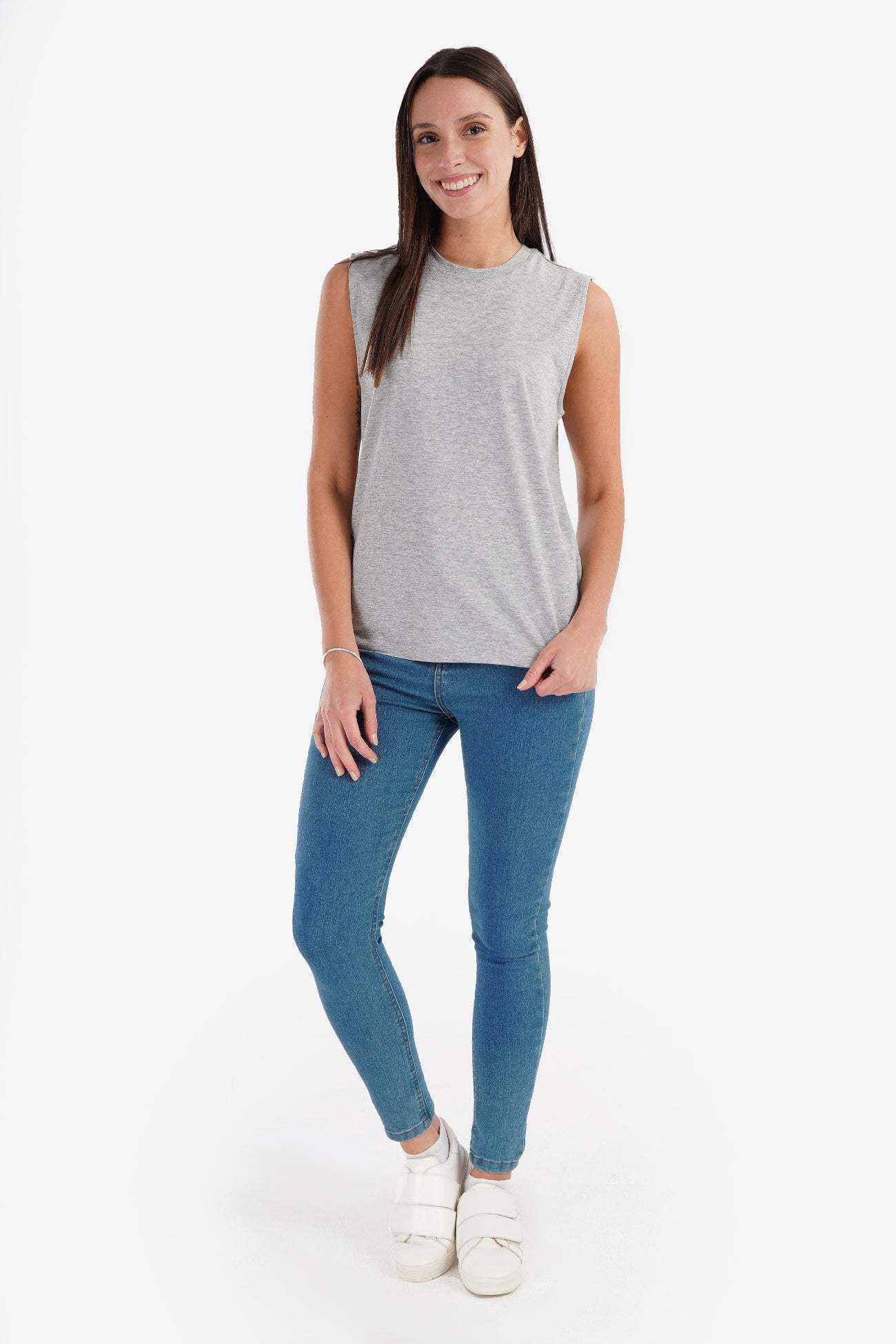 Cotton Soft Sleeveless T-Shirt - Carina - كارينا