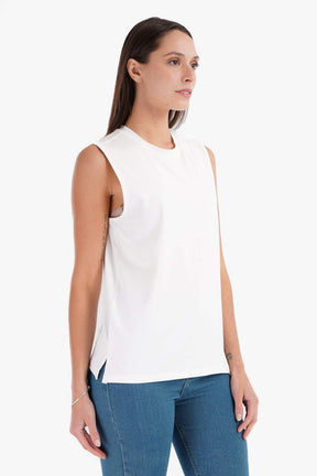 Cotton Soft Sleeveless T-Shirt - Carina - كارينا