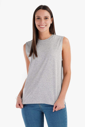 Cotton Soft Sleeveless T-Shirt - Carina - كارينا