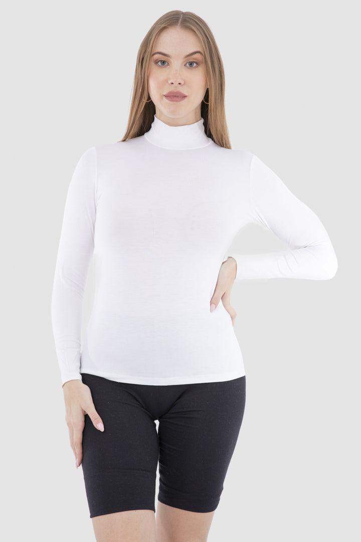 High Neck Long Sleeve Top - Carina - كارينا