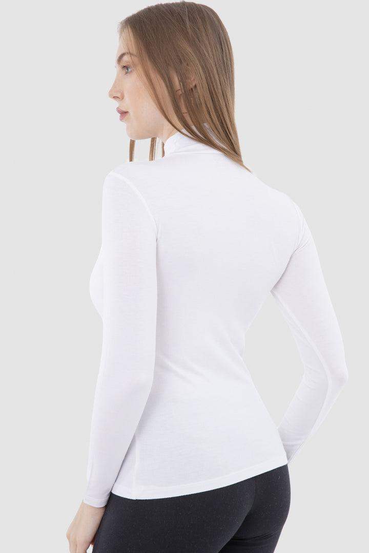 High Neck Long Sleeve Top - Carina - كارينا