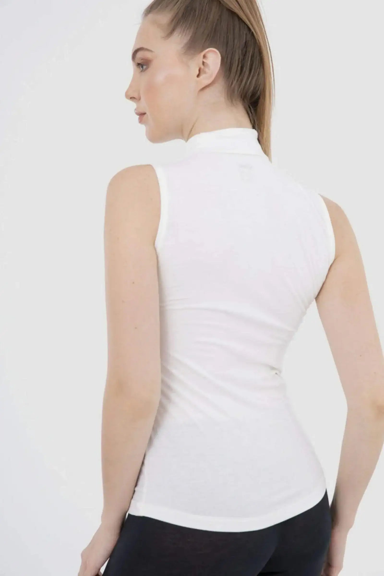 High Neck Sleeveless Top - Carina - كارينا
