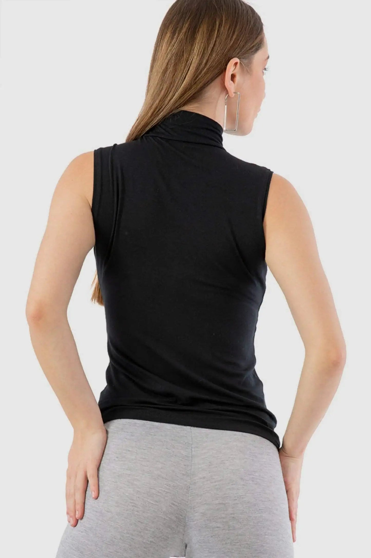 High Neck Sleeveless Top - Carina - كارينا