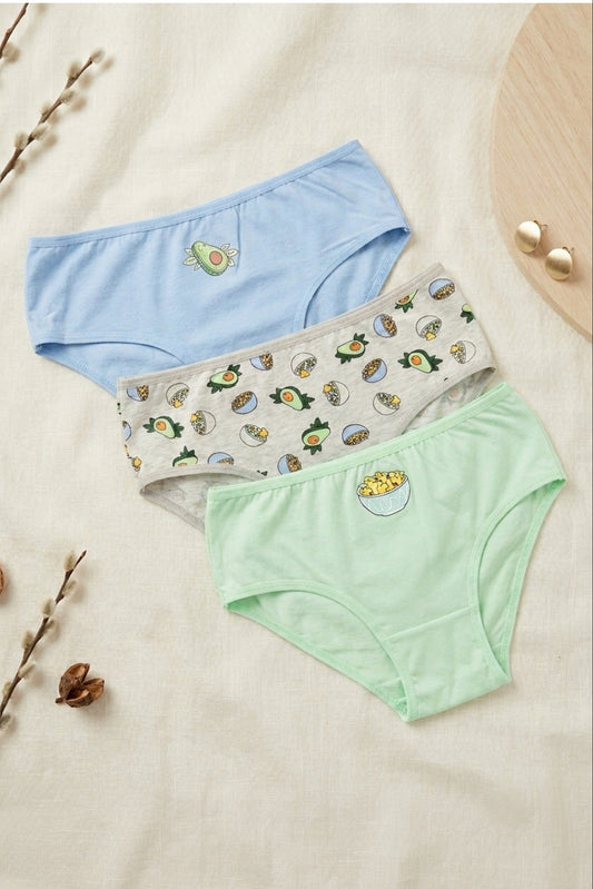 Pack of 3 Printed Brief Panties