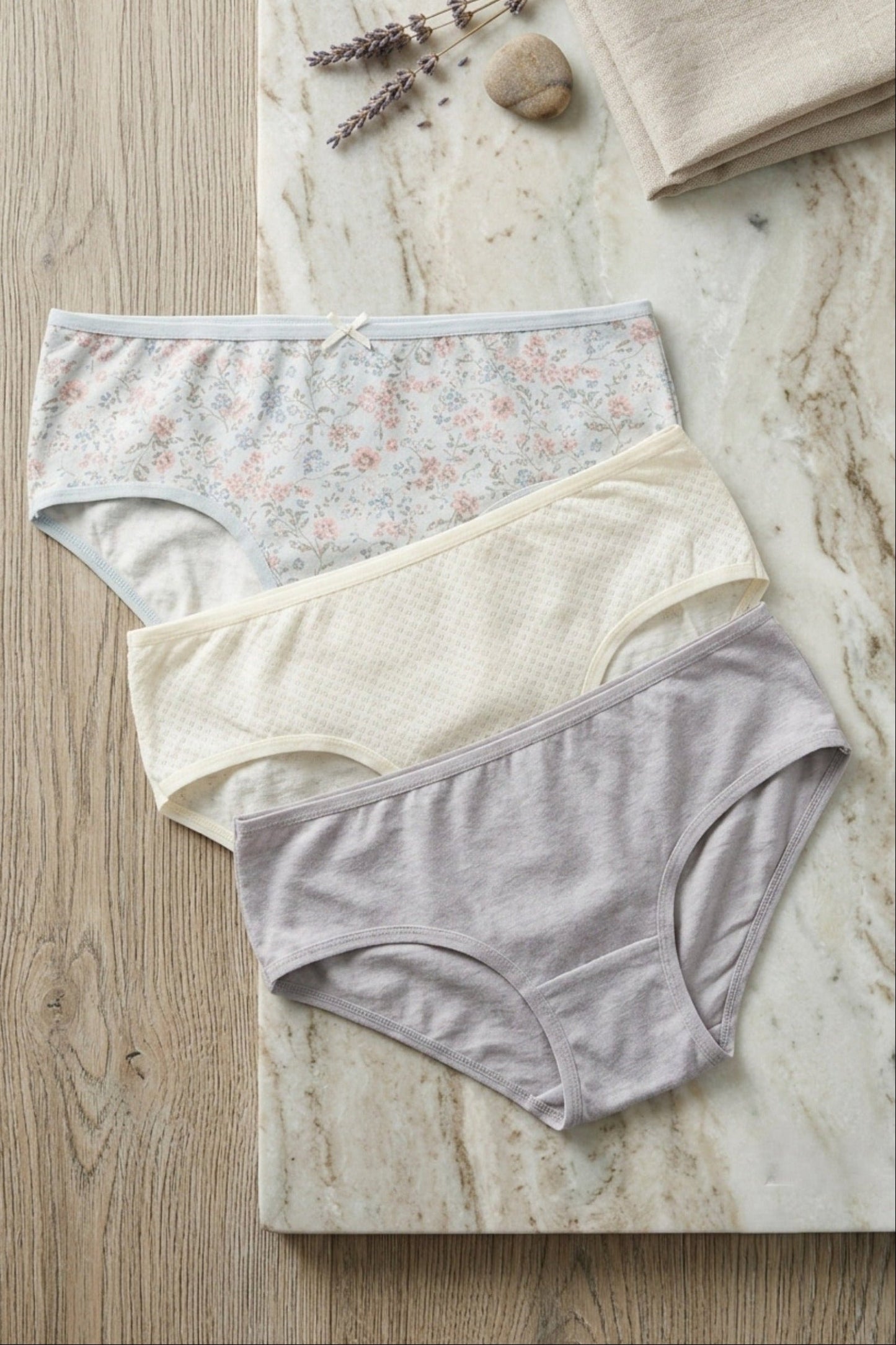 Pack of 3 Colored Brief Panties