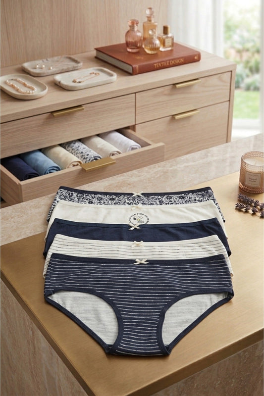 Pack of 5 Colored Brief Panties