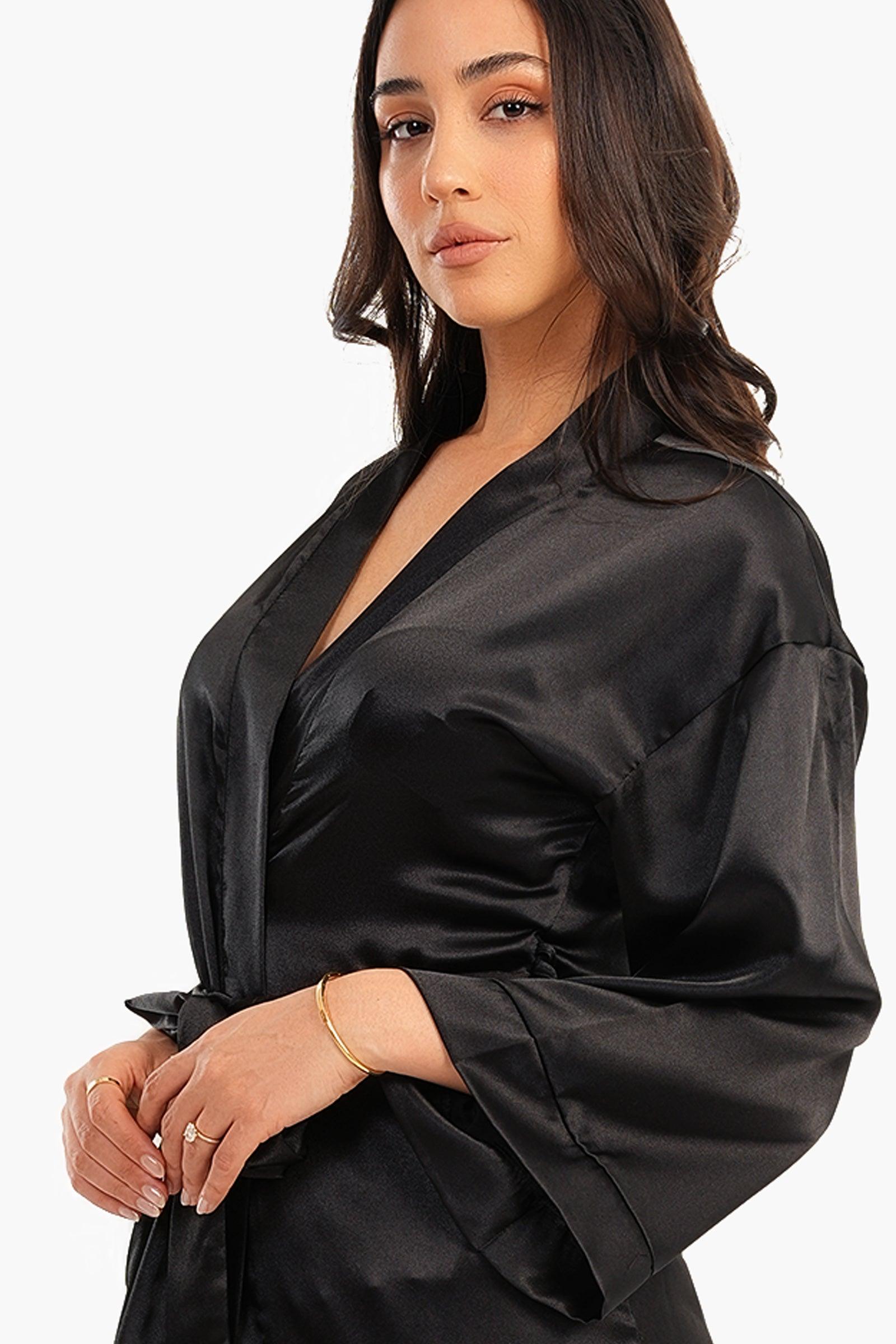 Long Satin Robe - Carina - كارينا