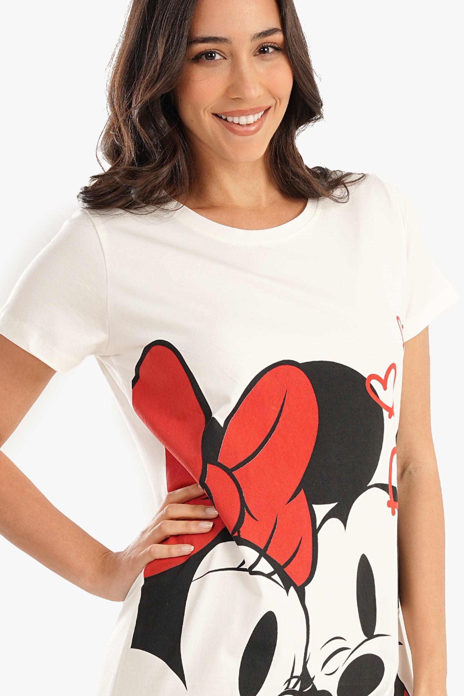 Mickey & Minnie Printed Nightgown - Carina - كارينا