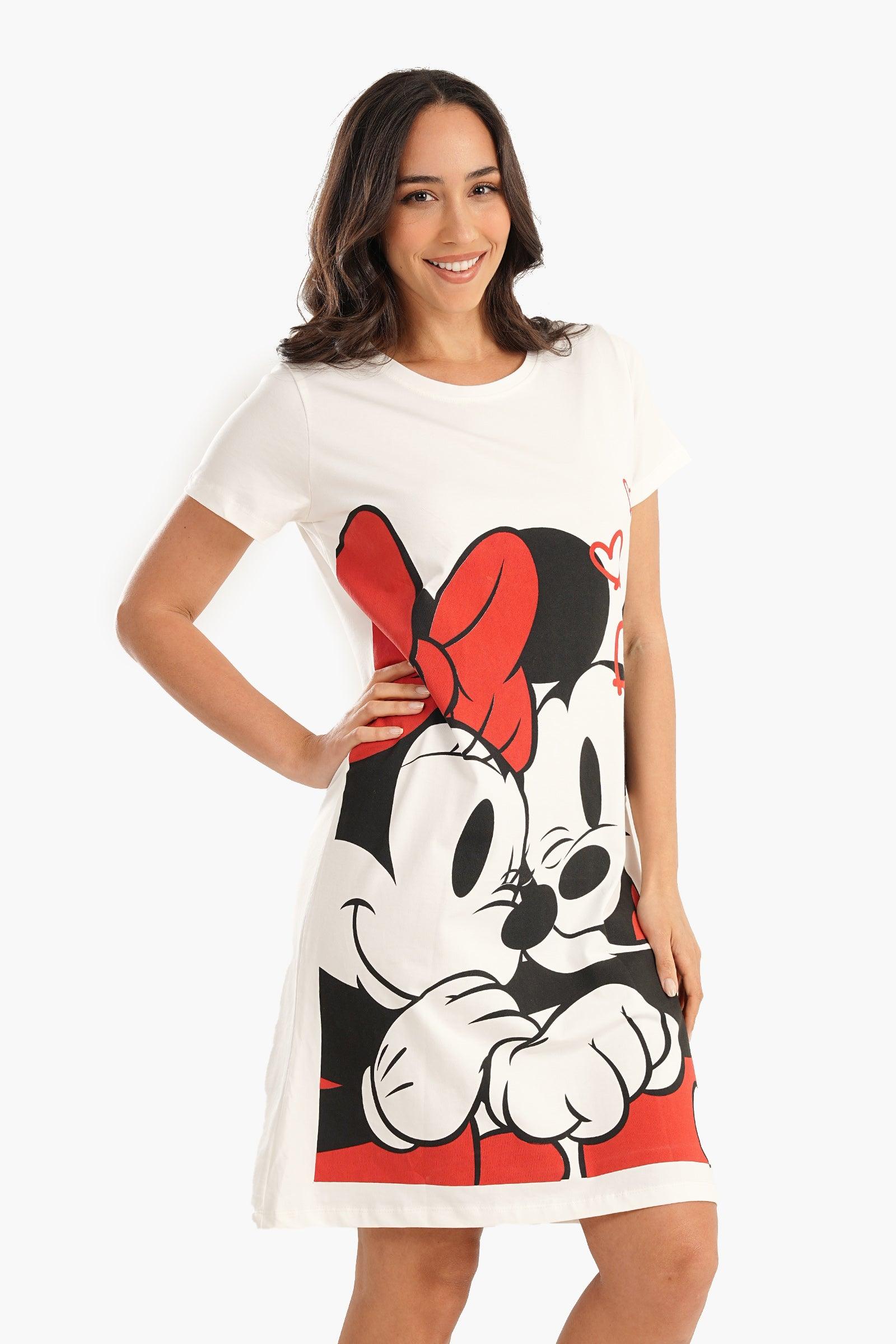 Mickey & Minnie Printed Nightgown - Carina - كارينا