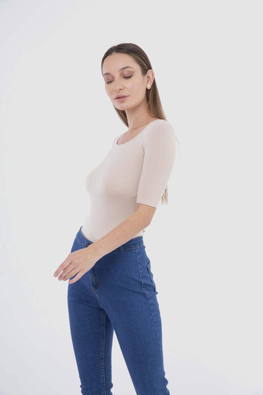 Microfiber Short Sleeve Top - Carina - كارينا