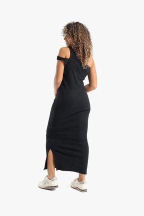 One Shoulder Cotton Dress - Carina - كارينا