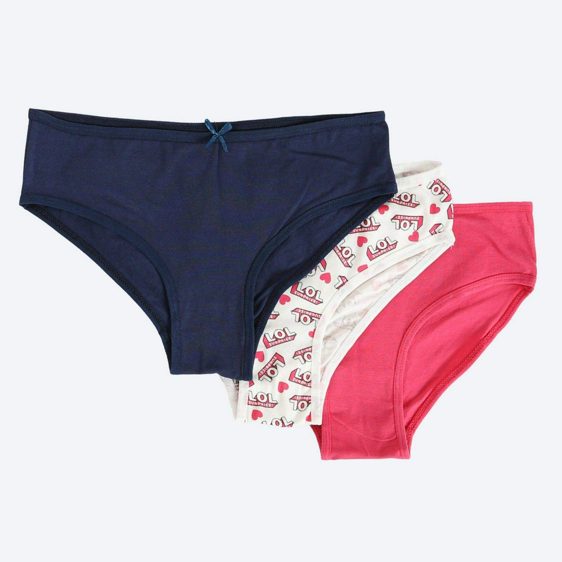 Pack of 3 Colored Bikini Panties - Carina - كارينا