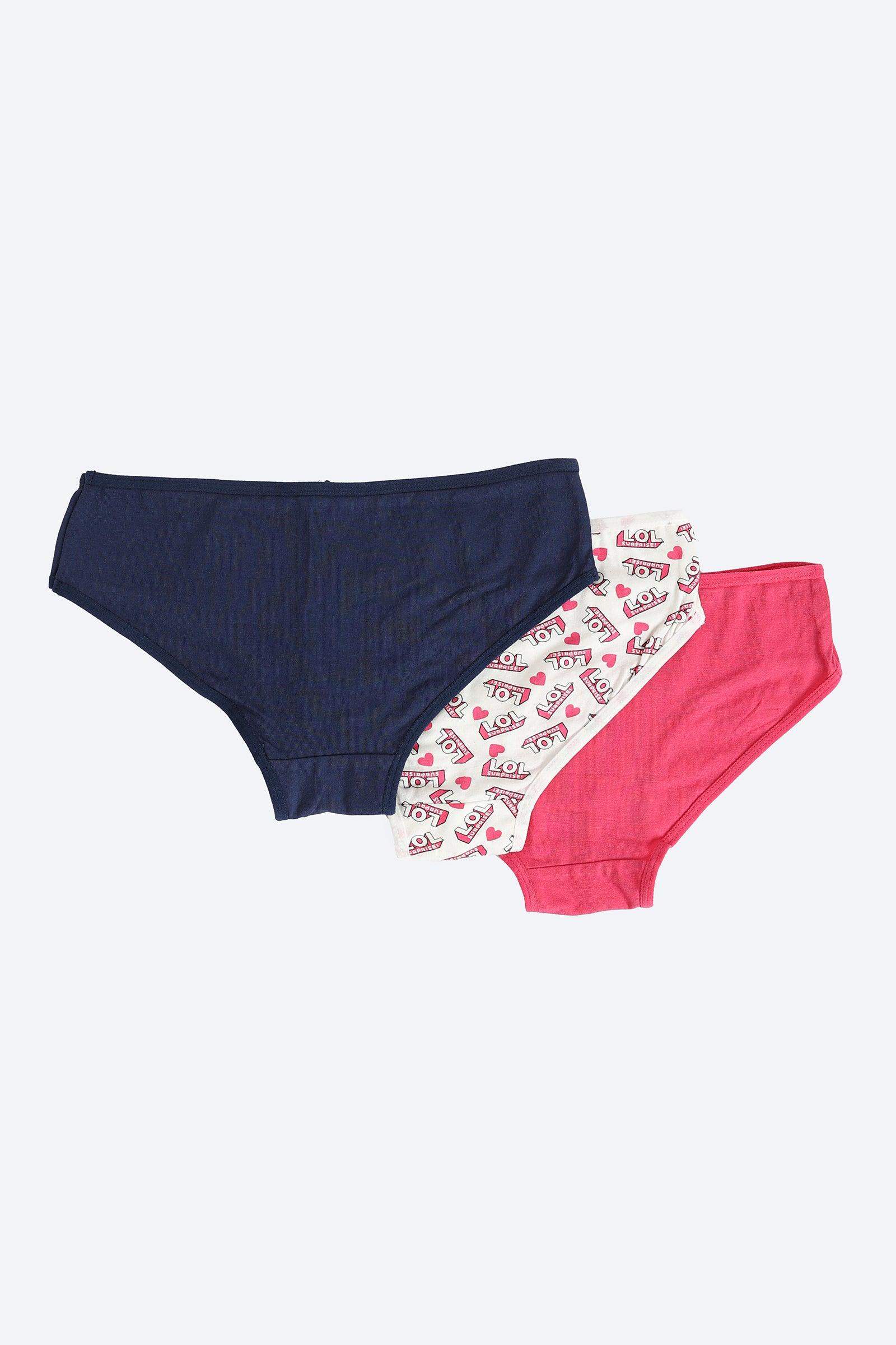 Pack of 3 Colored Bikini Panties - Carina - كارينا