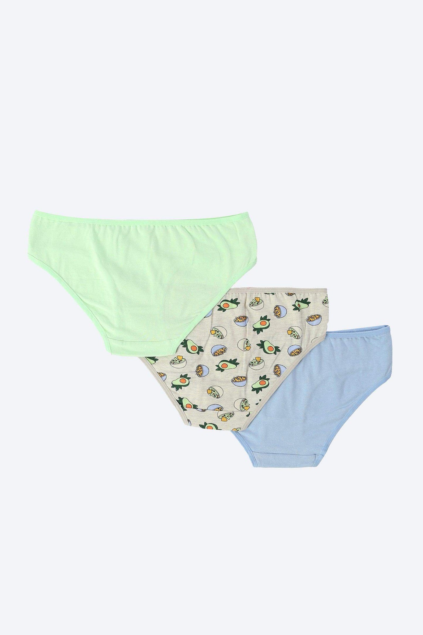 Pack of 3 Cotton Bikini Panties - Carina - كارينا