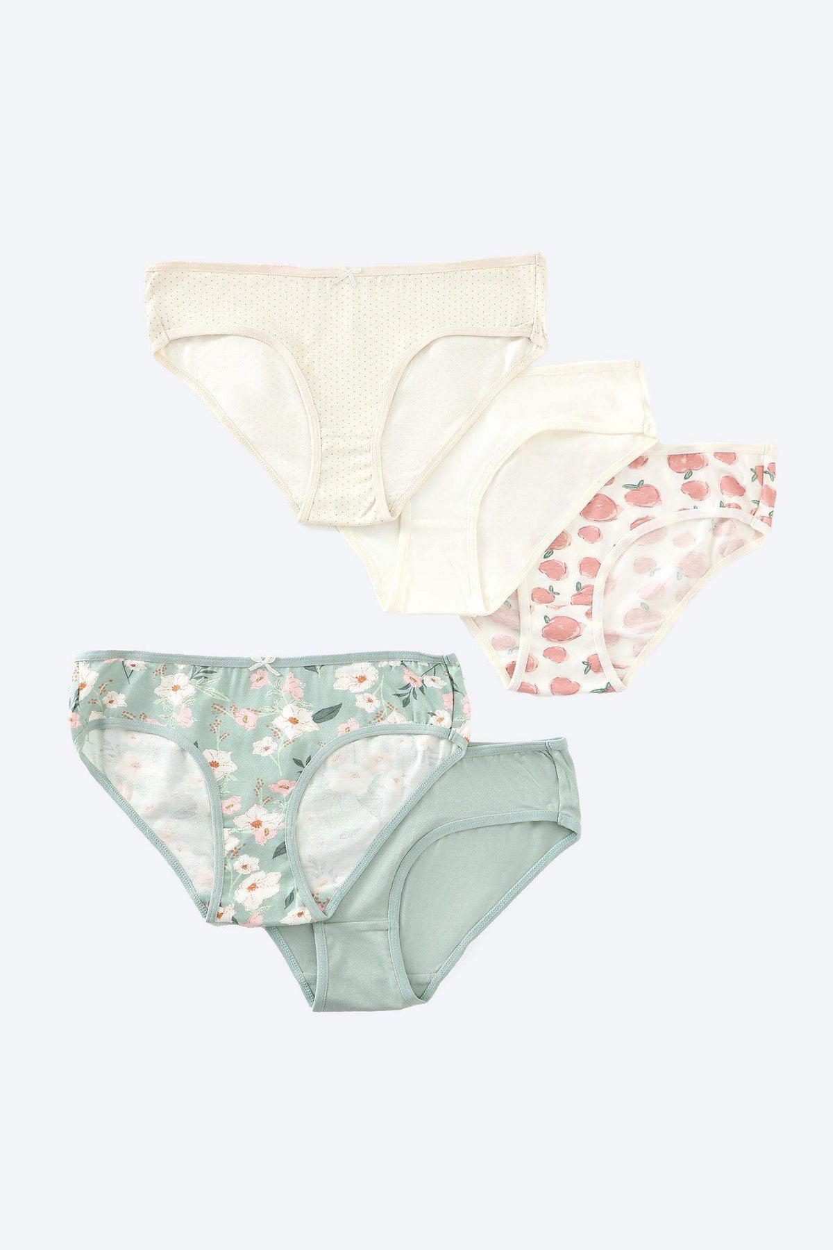 Pack of 5 Colored Bikini Panties - Carina - كارينا