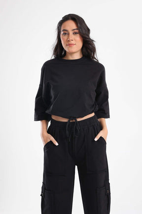 Plain Lounge Crop Top - Carina - كارينا