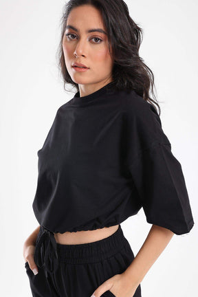 Plain Lounge Crop Top - Carina - كارينا