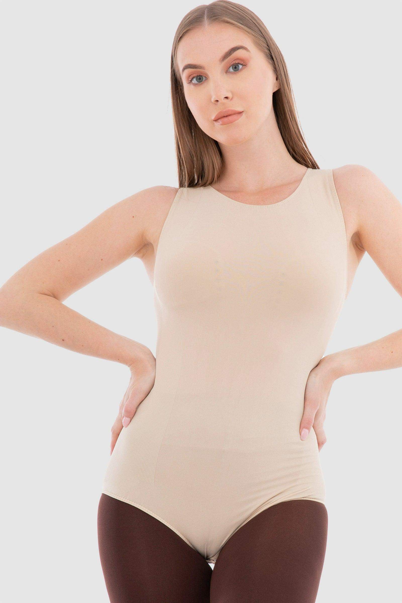 Plain Microfiber Bodysuit - Carina - كارينا