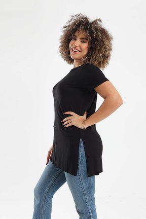 Plain Round Neck T-Shirt - Carina - كارينا