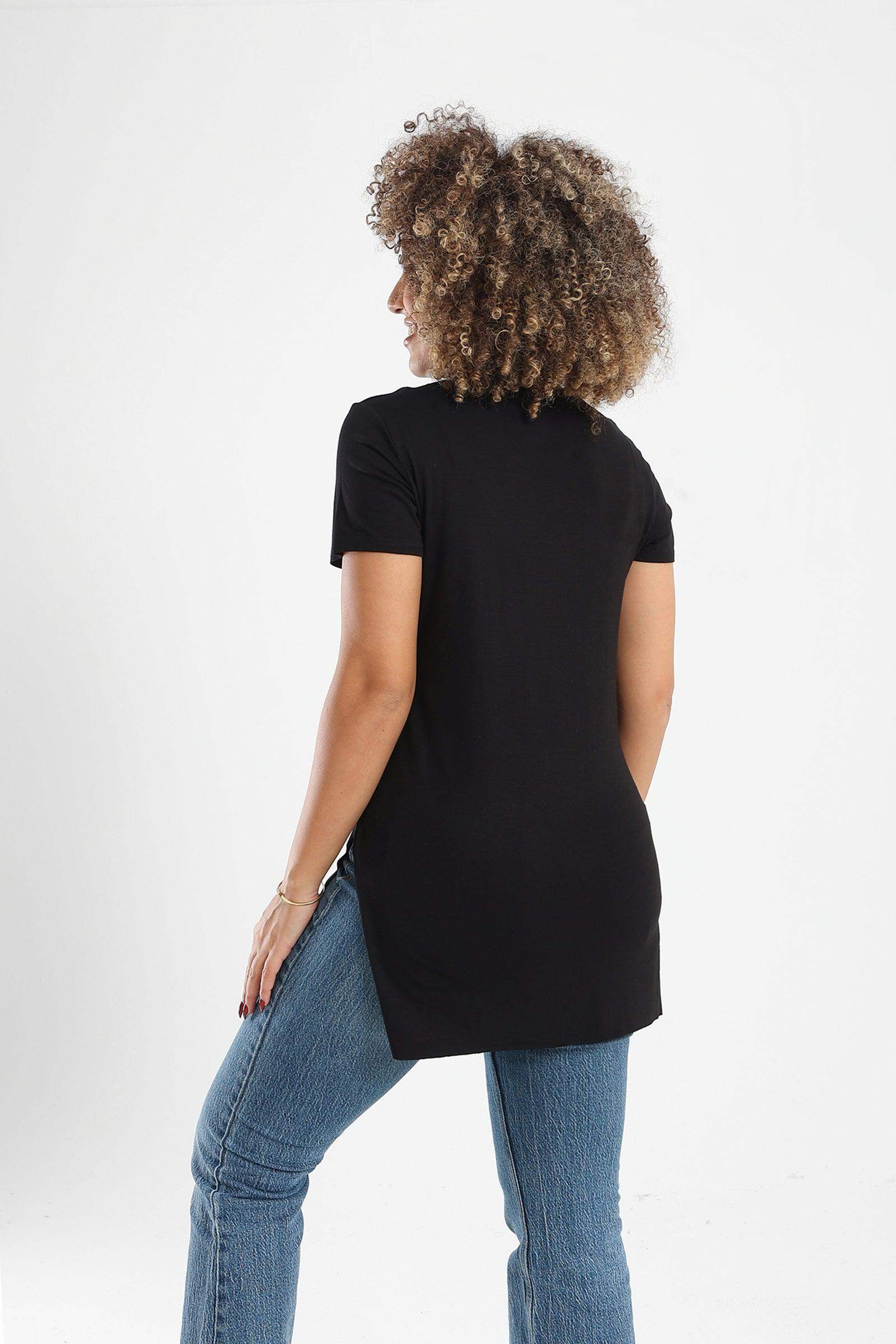 Plain Round Neck T-Shirt - Carina - كارينا