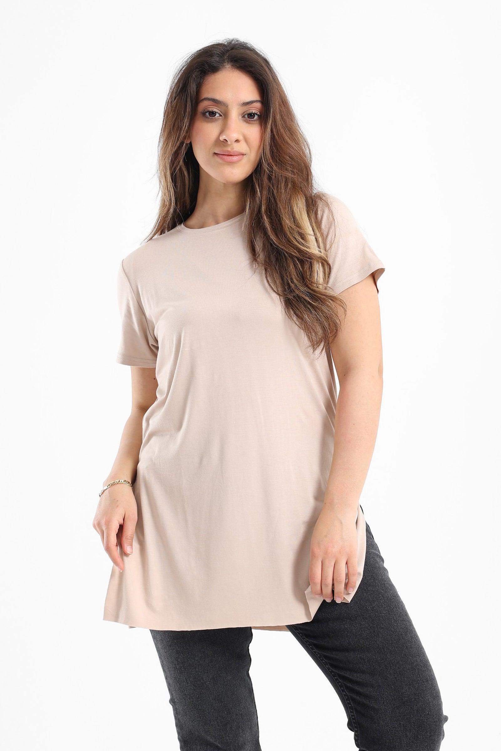 Plain Round Neck T-Shirt - Carina - كارينا