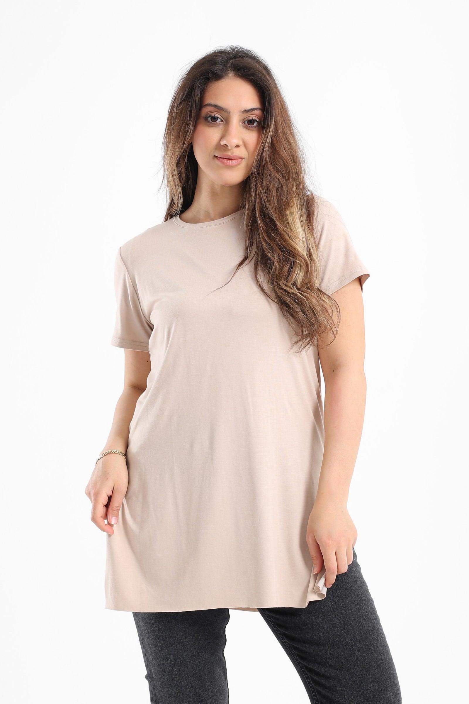 Plain Round Neck T-Shirt - Carina - كارينا