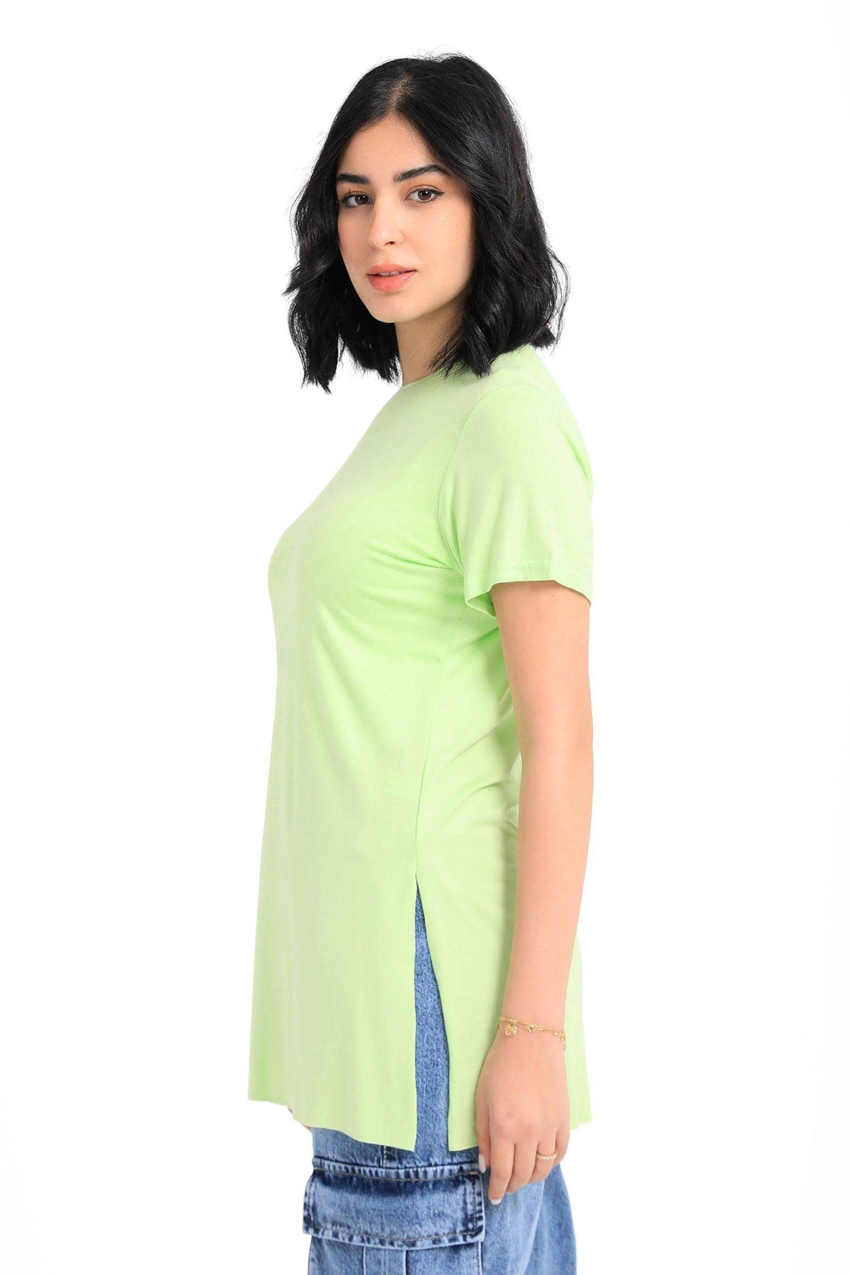 Plain Round Neck T-Shirt - Carina - كارينا