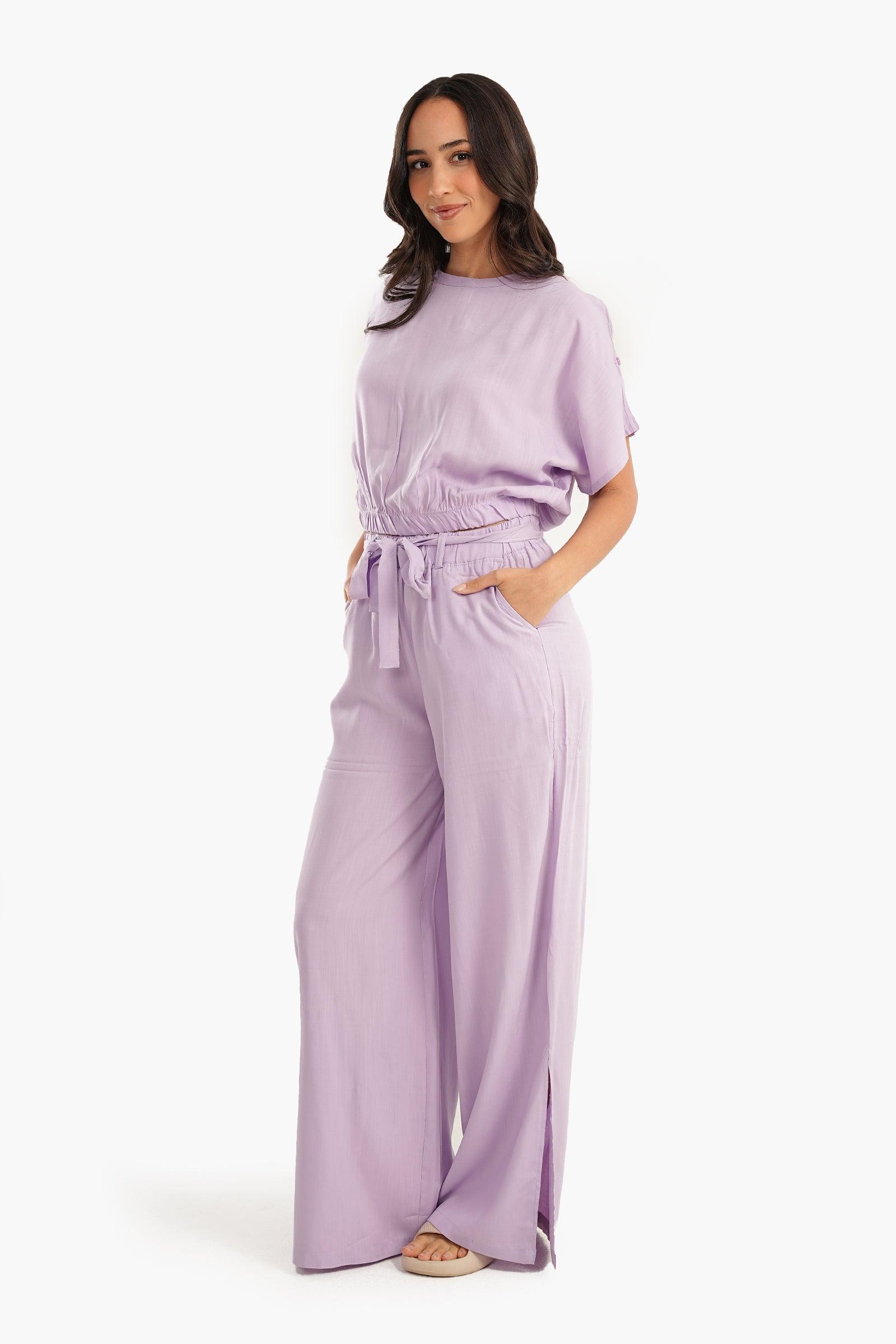 Pyjama Set with Side Slits - Carina - كارينا