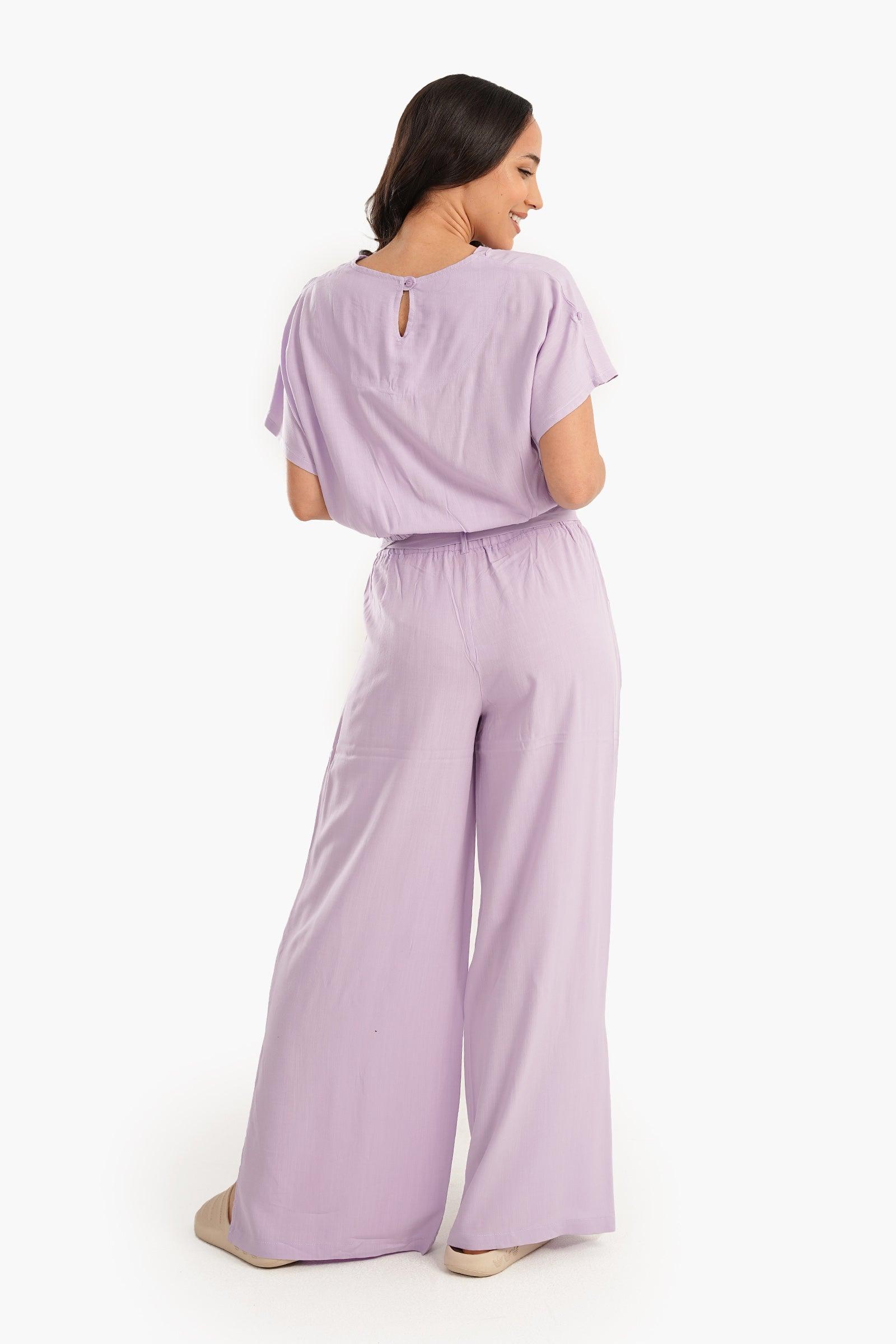 Pyjama Set with Side Slits - Carina - كارينا