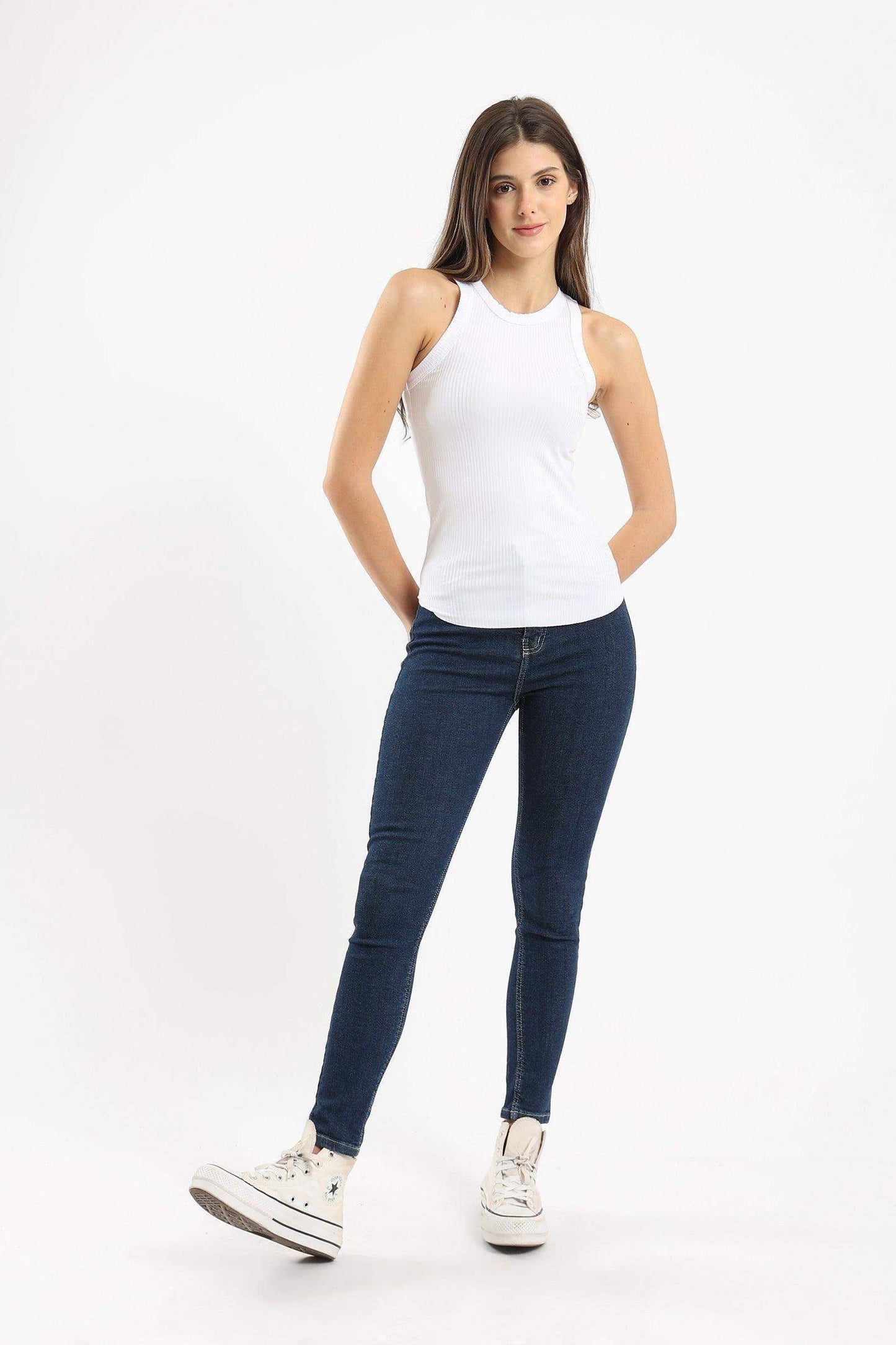 Racer Back Ribbed Top