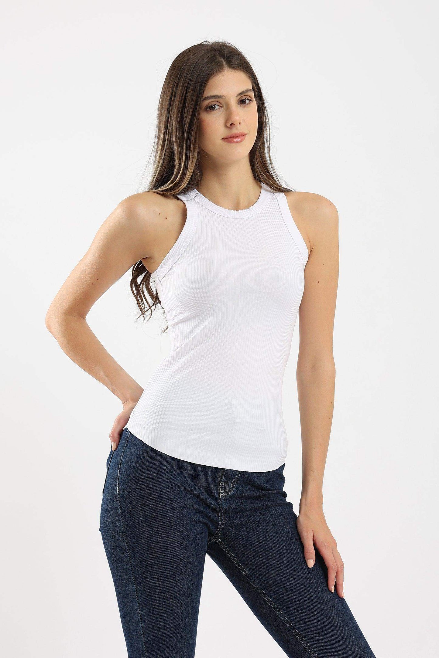Racer Back Ribbed Top