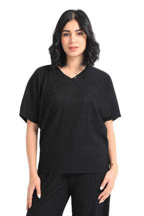 Ribbed Lounge T-Shirt - Carina - كارينا