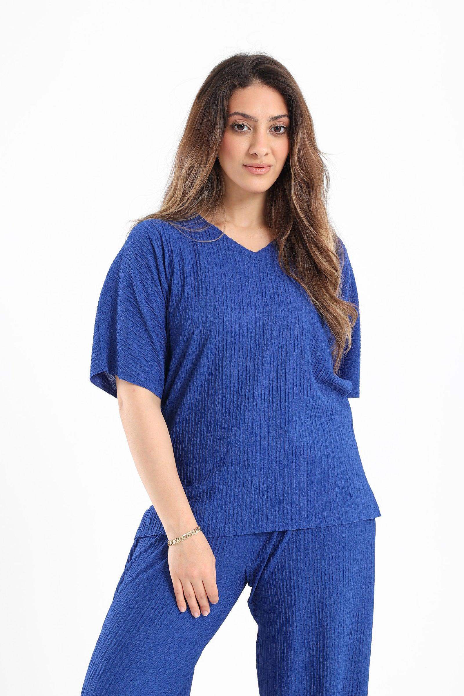 Ribbed Lounge T-Shirt - Carina - كارينا