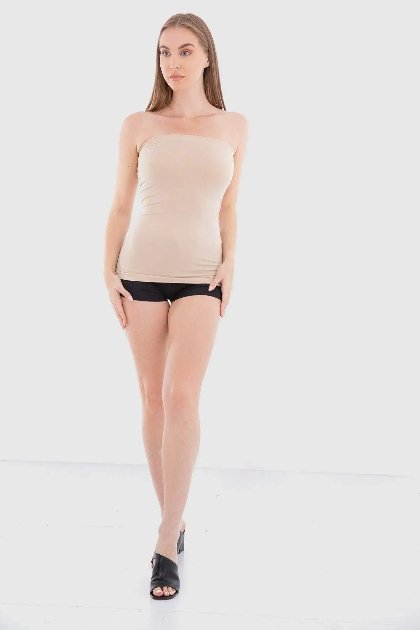 Seamless Strapless Tank Top - Carina - كارينا
