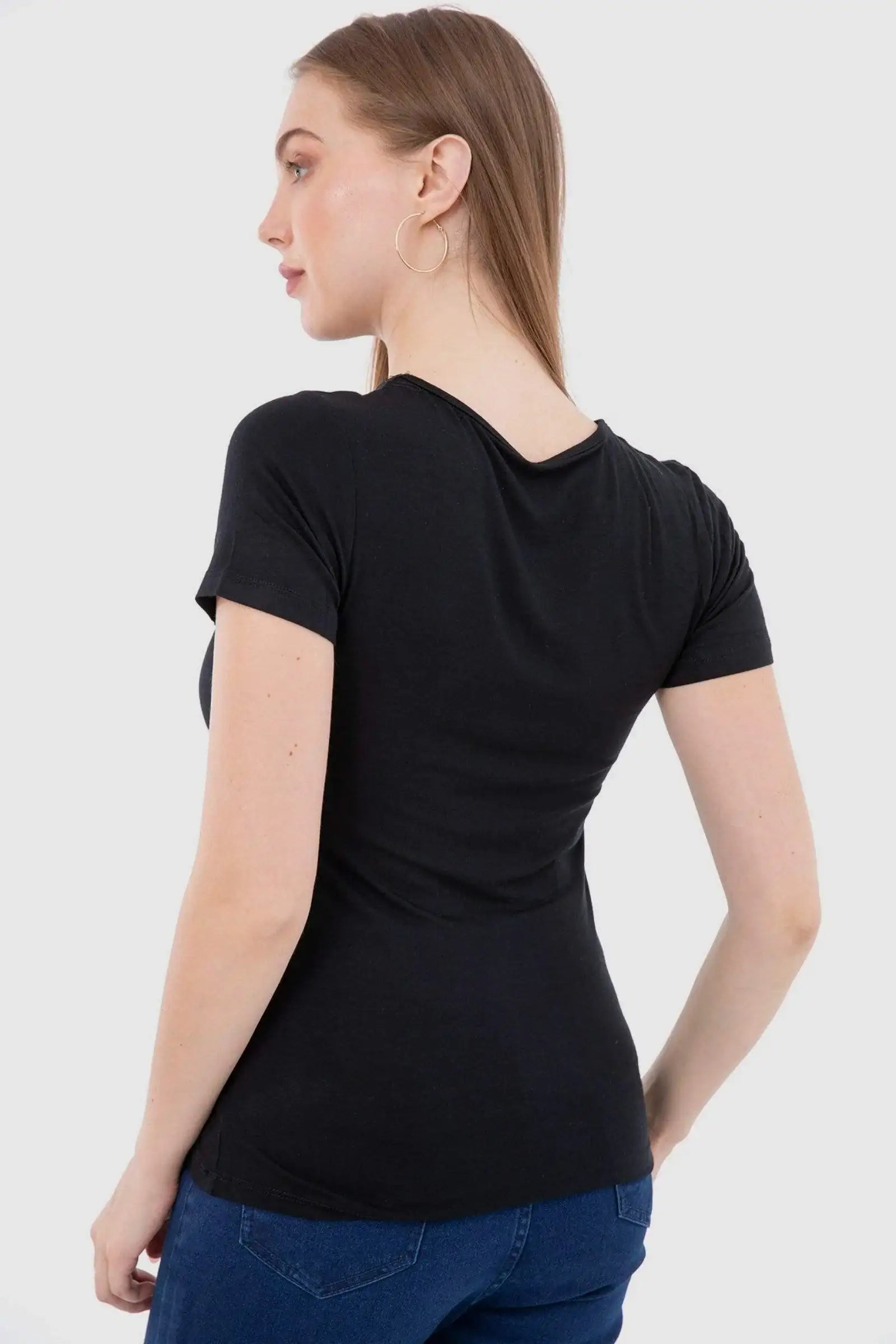 Short Sleeves Viscose Top - Carina - كارينا