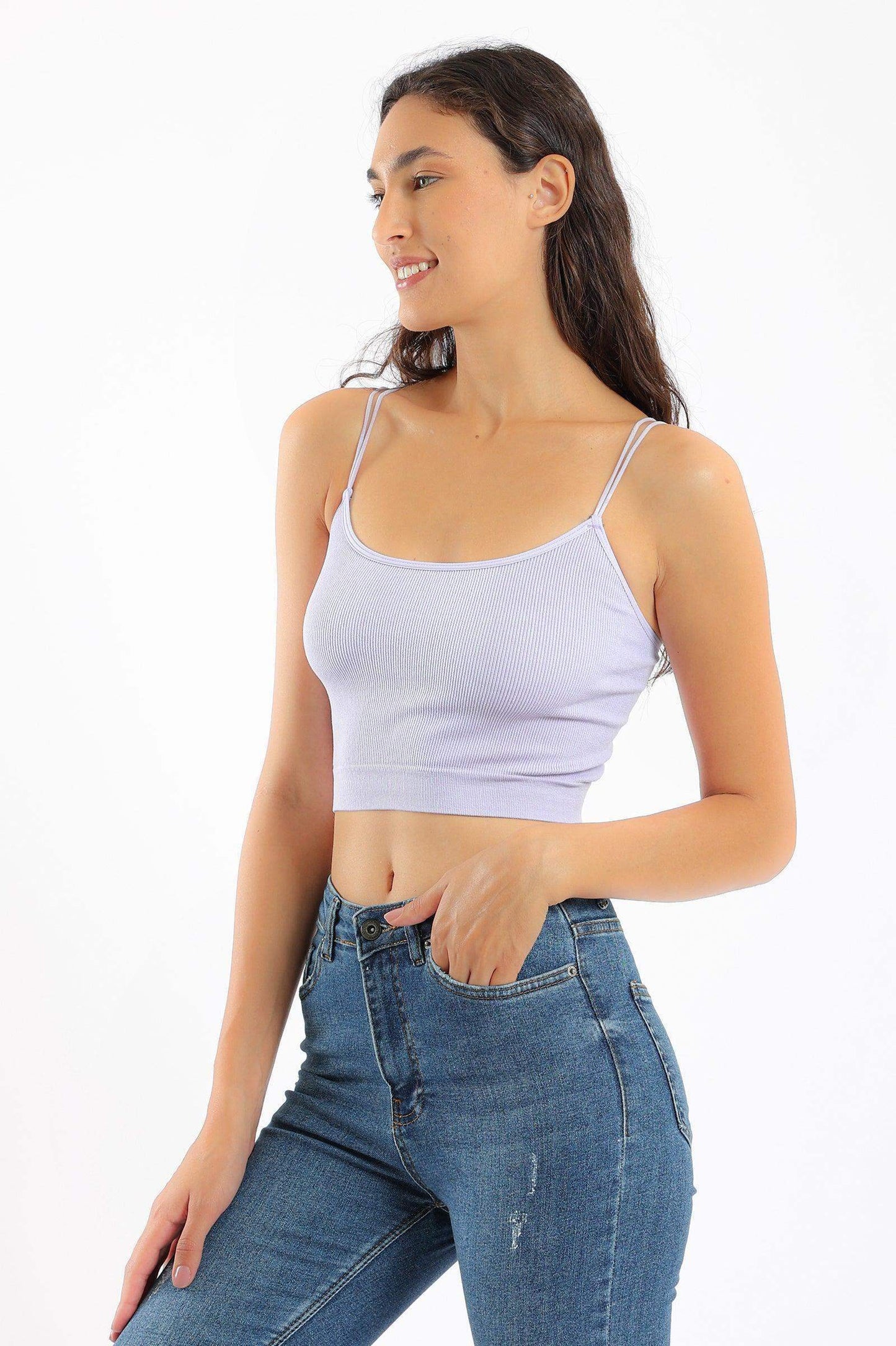 Cotton Spaghetti Straps Top
