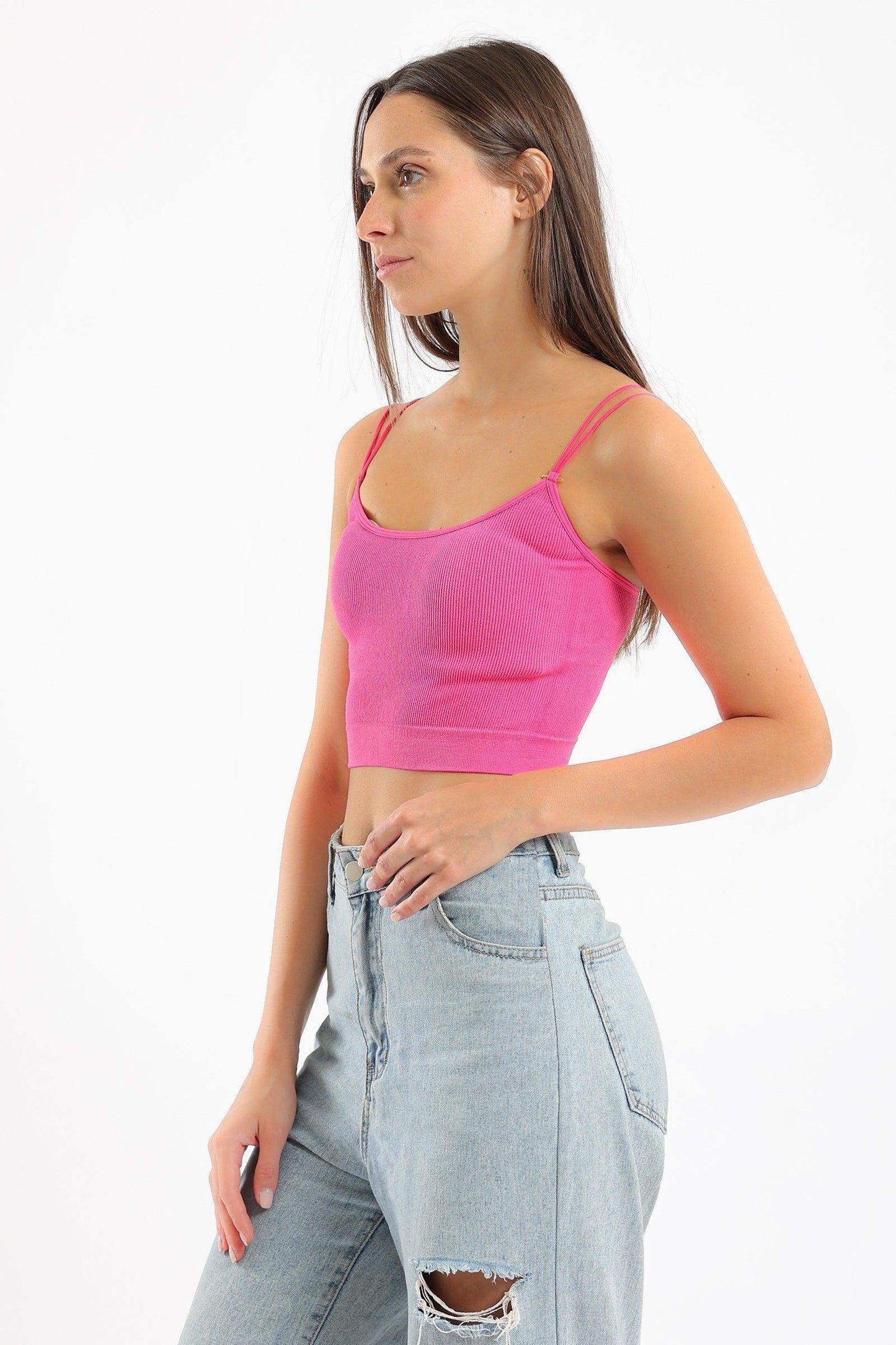 Cotton Spaghetti Straps Top
