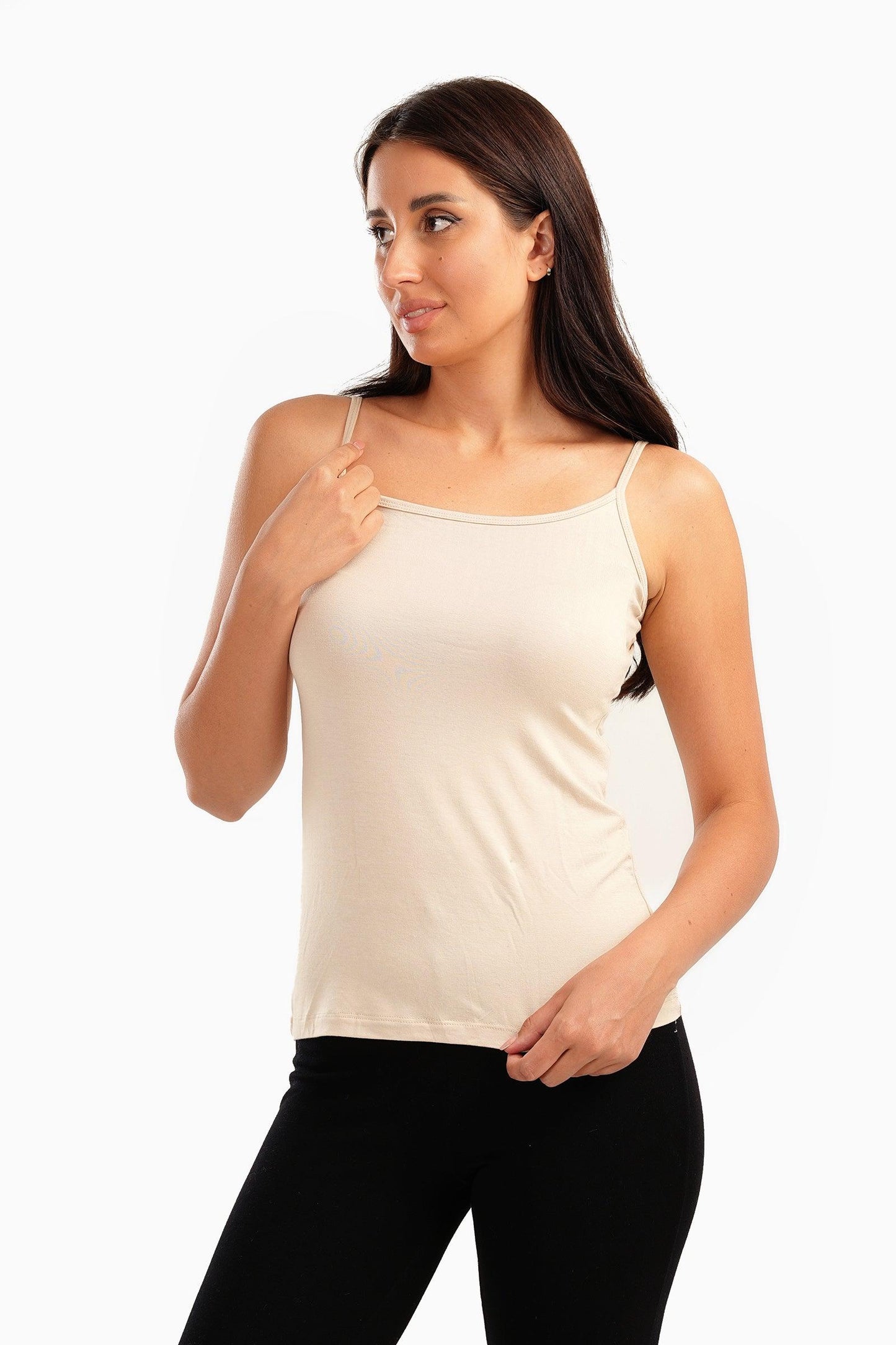 Viscose Sleeveless Tank Top - Carina - كارينا