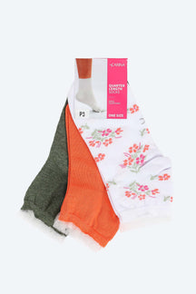 Soft Quarter Length Socks - 3 Pairs