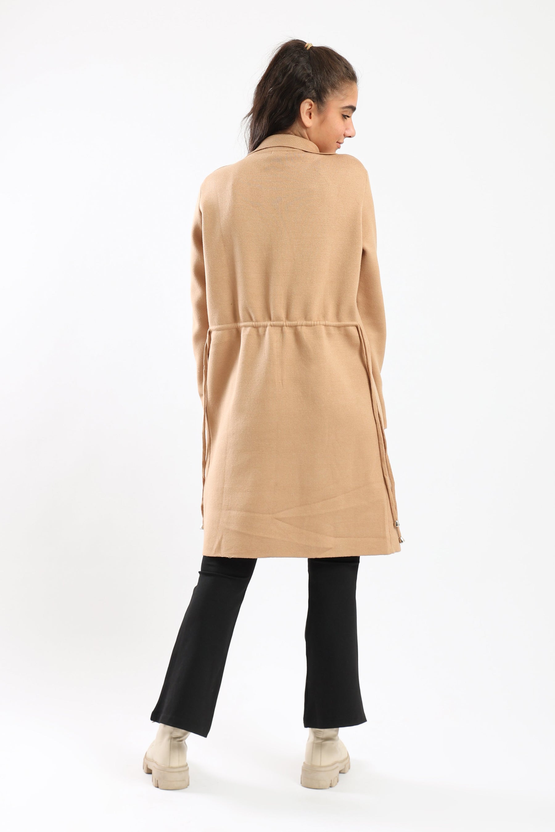 Trench Coat with Adjustable Belt