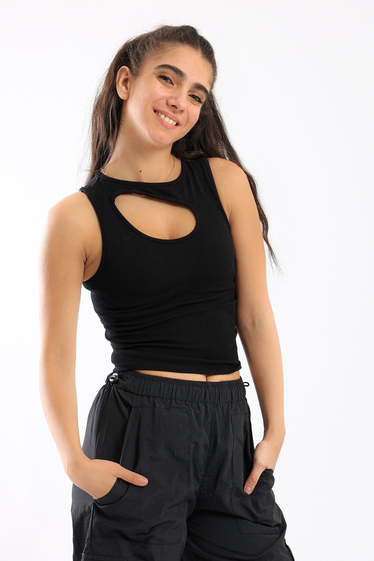 Seamless Front Cut Out Top