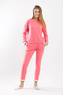 Colored Cuffs Pyjama Set