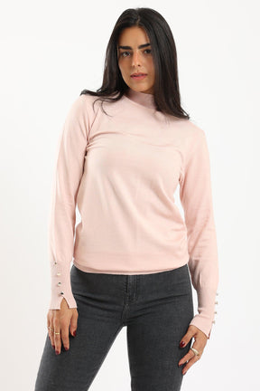 4 Buttoned Sleeves Pullover - Carina - كارينا