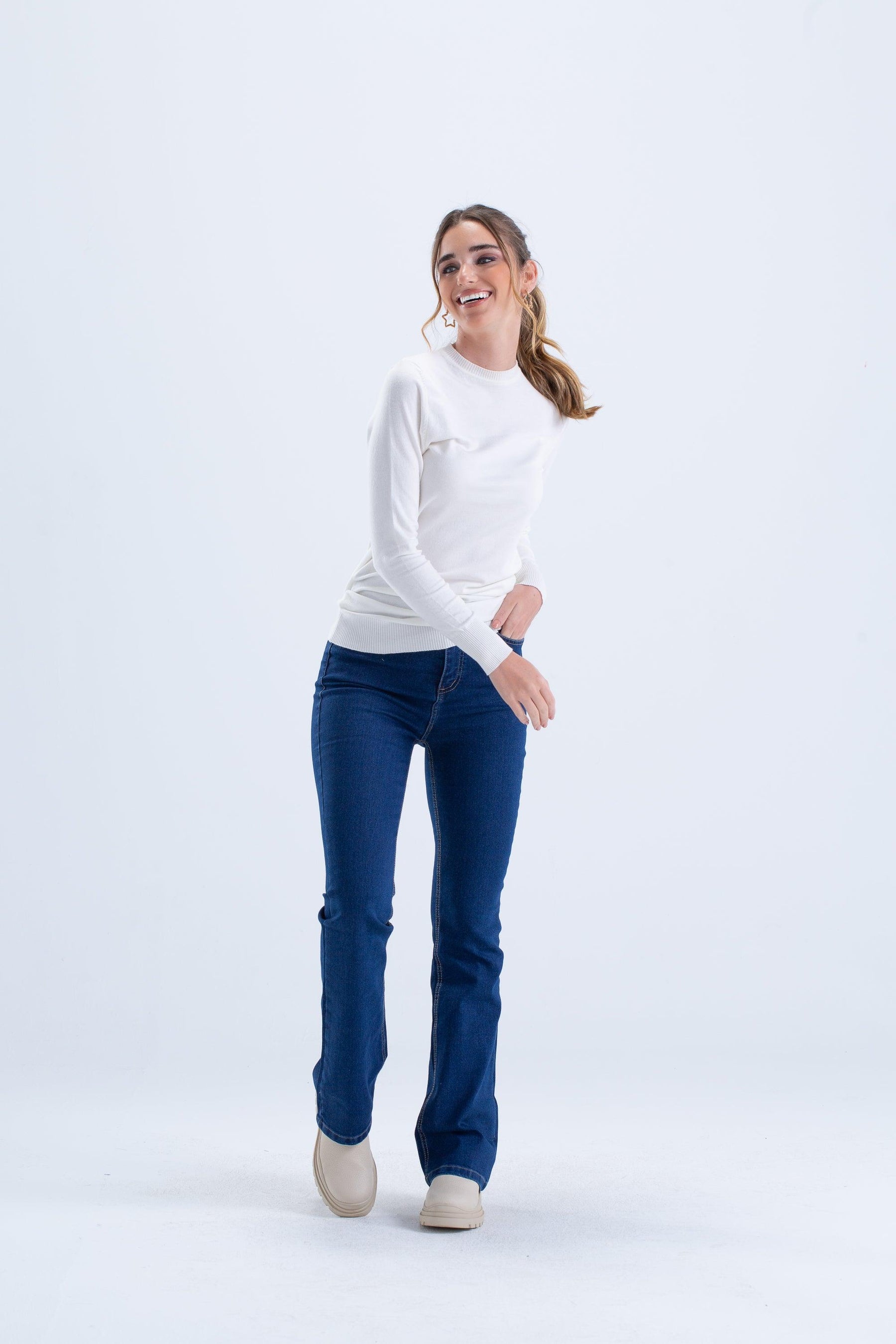 5 Pockets Flared Jeans - Carina - كارينا