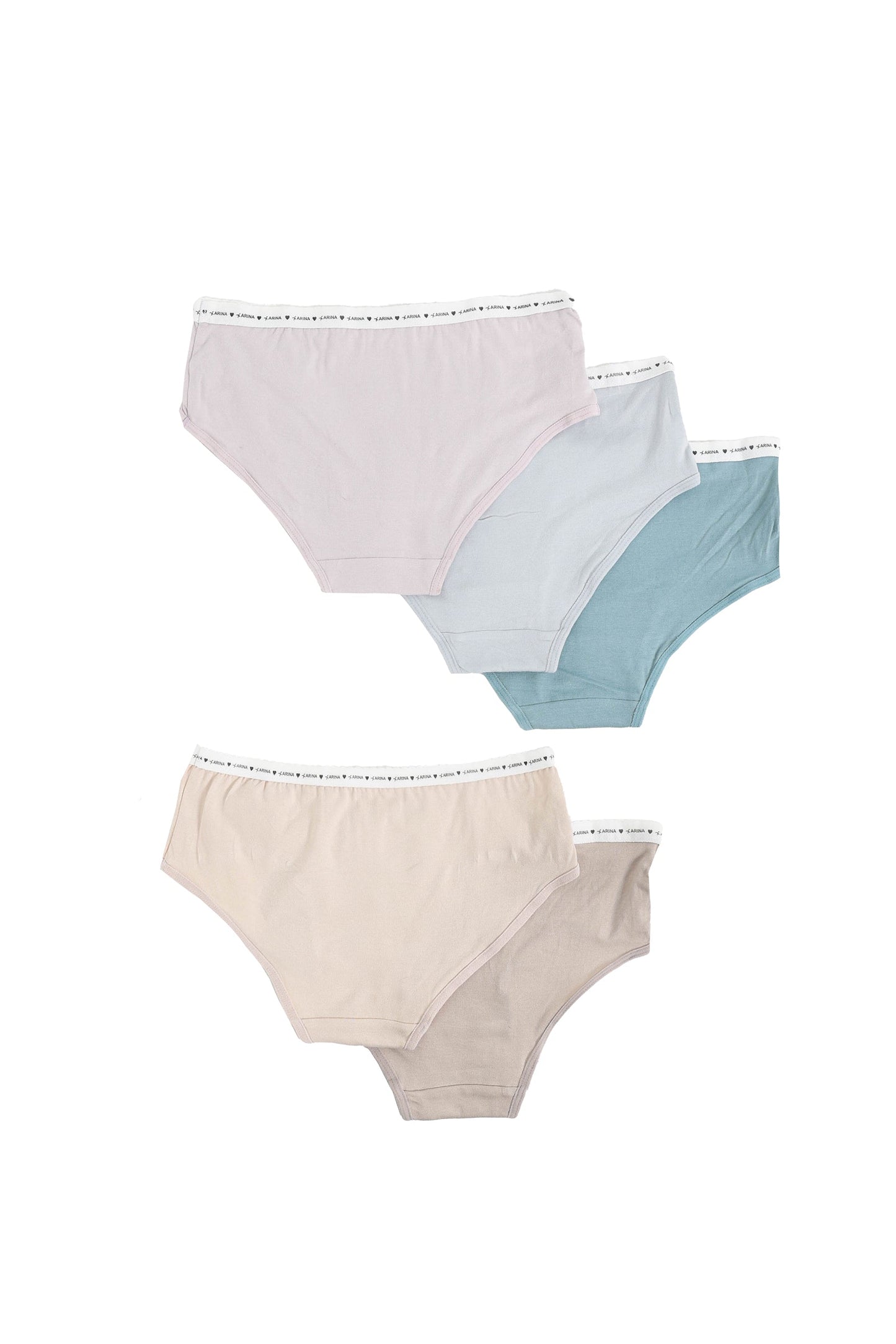 Pack of 5 Colored Brief Panties